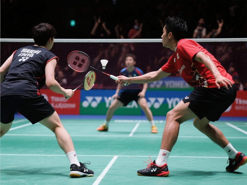 这段回合中，选手们展现出了极其娴熟的网前